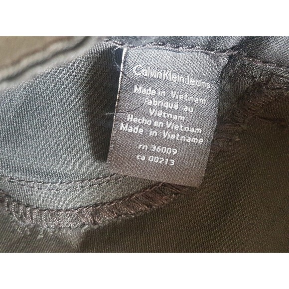 Calvin Klein Jeans Womens Pants Size 29 Size 8 Black Leggings Stretch Mid Rise - Picture 8 of 14